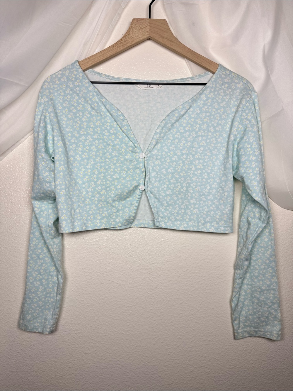 437 The Eclipse Cardigan in Bloom Floral Print Coquette Feminine Cropped